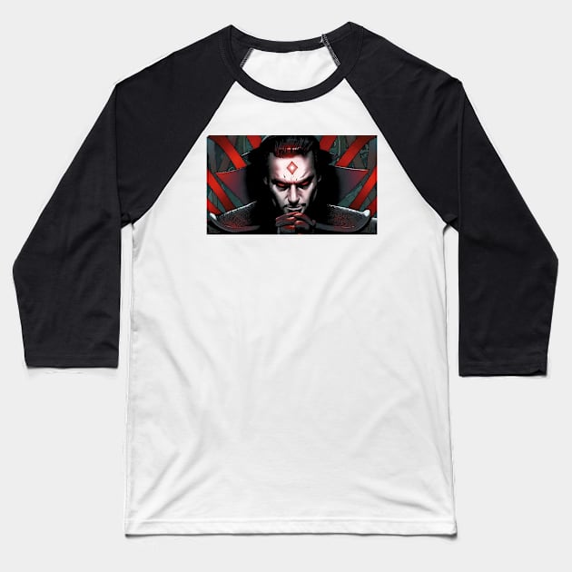 Sinister Thinking v1 Baseball T-Shirt by Psychosis Media